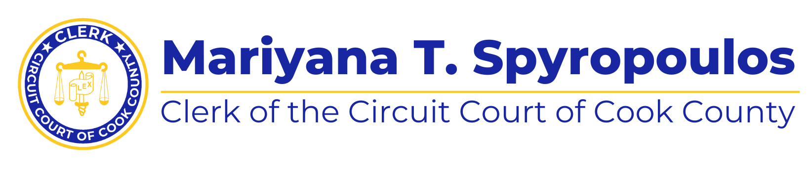logo for Clerk of the Circuit Court of Cook County, Mariyana T. Spyropoulos